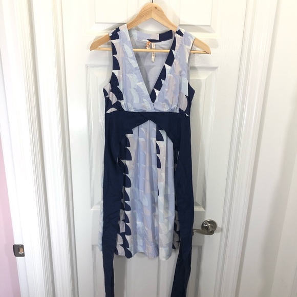 SOLD Maeve Anthropologie Blue Waves Dress - Picture 8 of 8